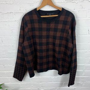 Eloquii Cozy Dolman Sleeve Sweater Plaid Size 18